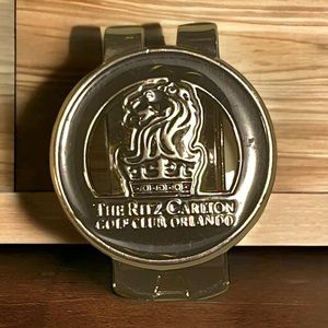 Ritz Carlton Orlando golf club glossy black enamel money clip